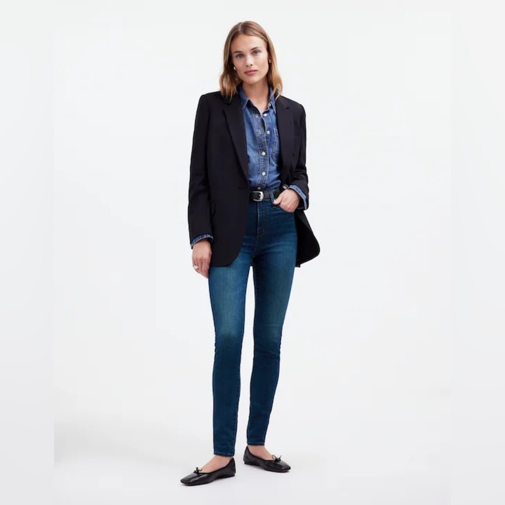 Madewell Women’s 10"‎ High-Rise Skinny Jeans Dark Wash Sz 28